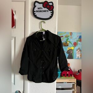 Y2K abbey dawn button up